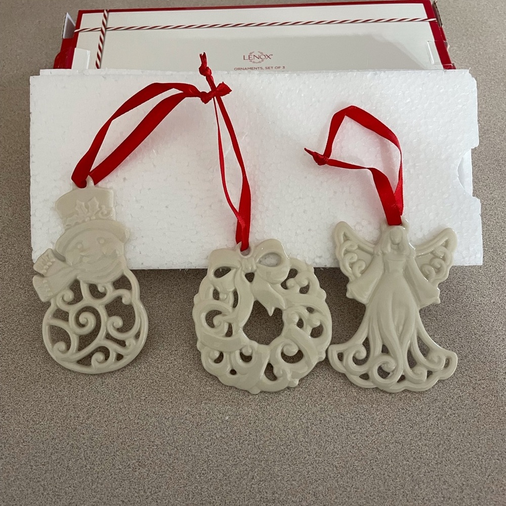 Lemons set of 3 ornaments